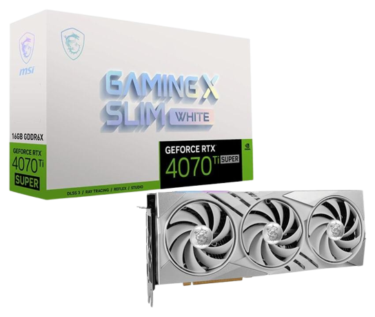 MSI GeForce RTX 4070 Ti SUPER GAMING X SLIM WHITE 16GB DLSS 3